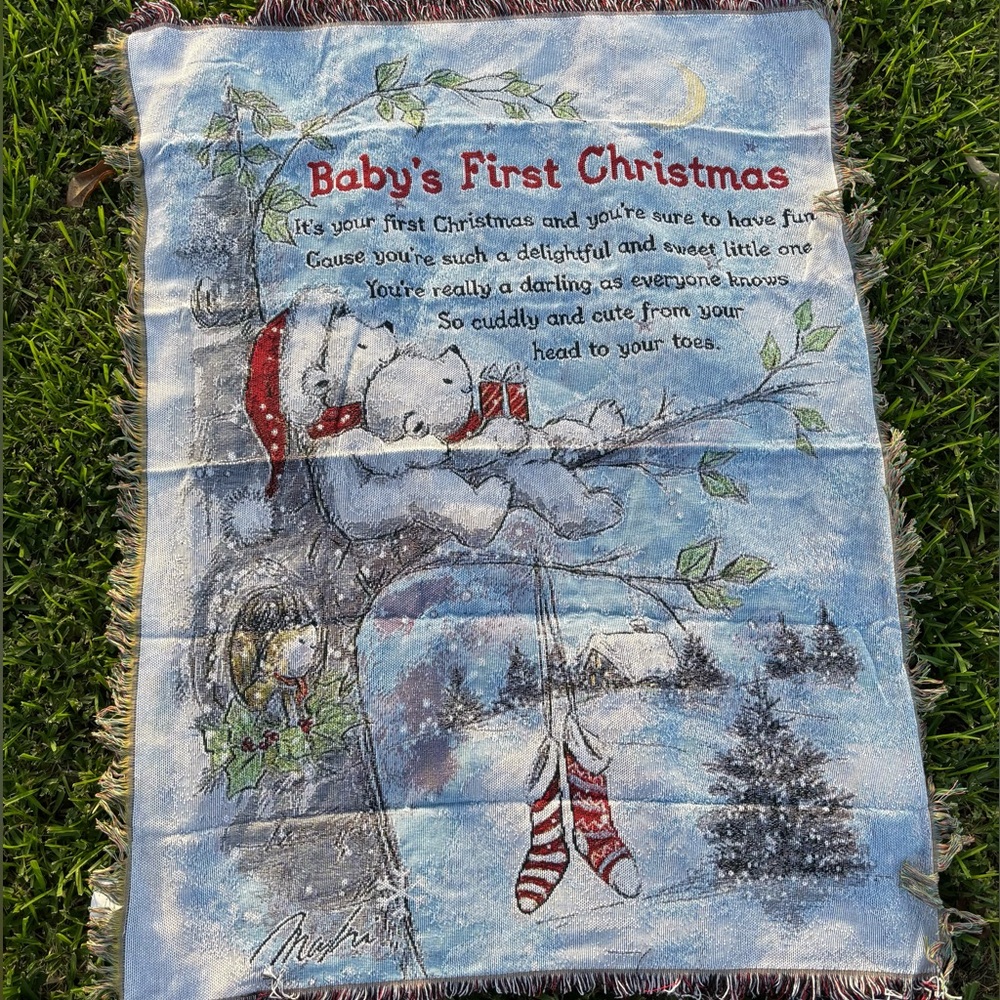 Baby's First Christmas Blanket